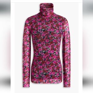 Floral Turtleneck Top Size 32